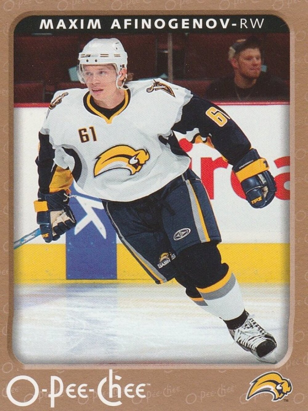 Maxim Afinogenov - 2006/2007 O Pee Chee Hockey Card